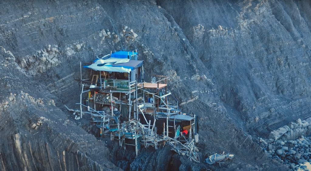 Cliff House Shack Stars in Drone Video